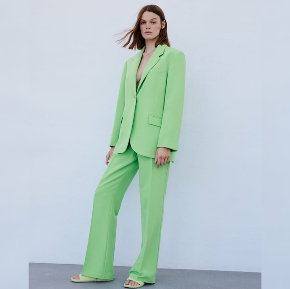 Zara Shoes Nwt Zara Low Heel Sandals Mint Green Poshmark
